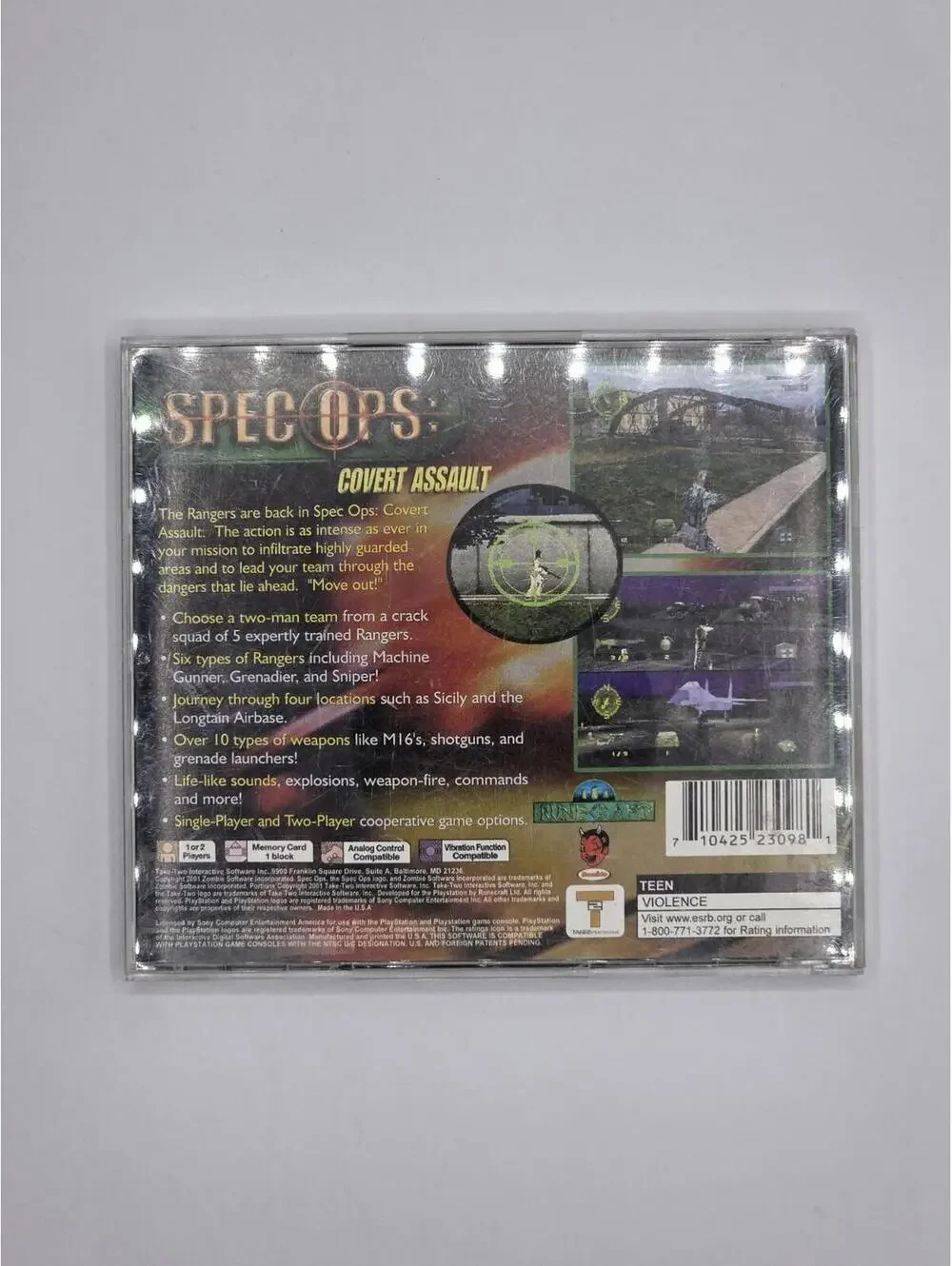 Spec Ops: Covert Assault PlayStation Game
